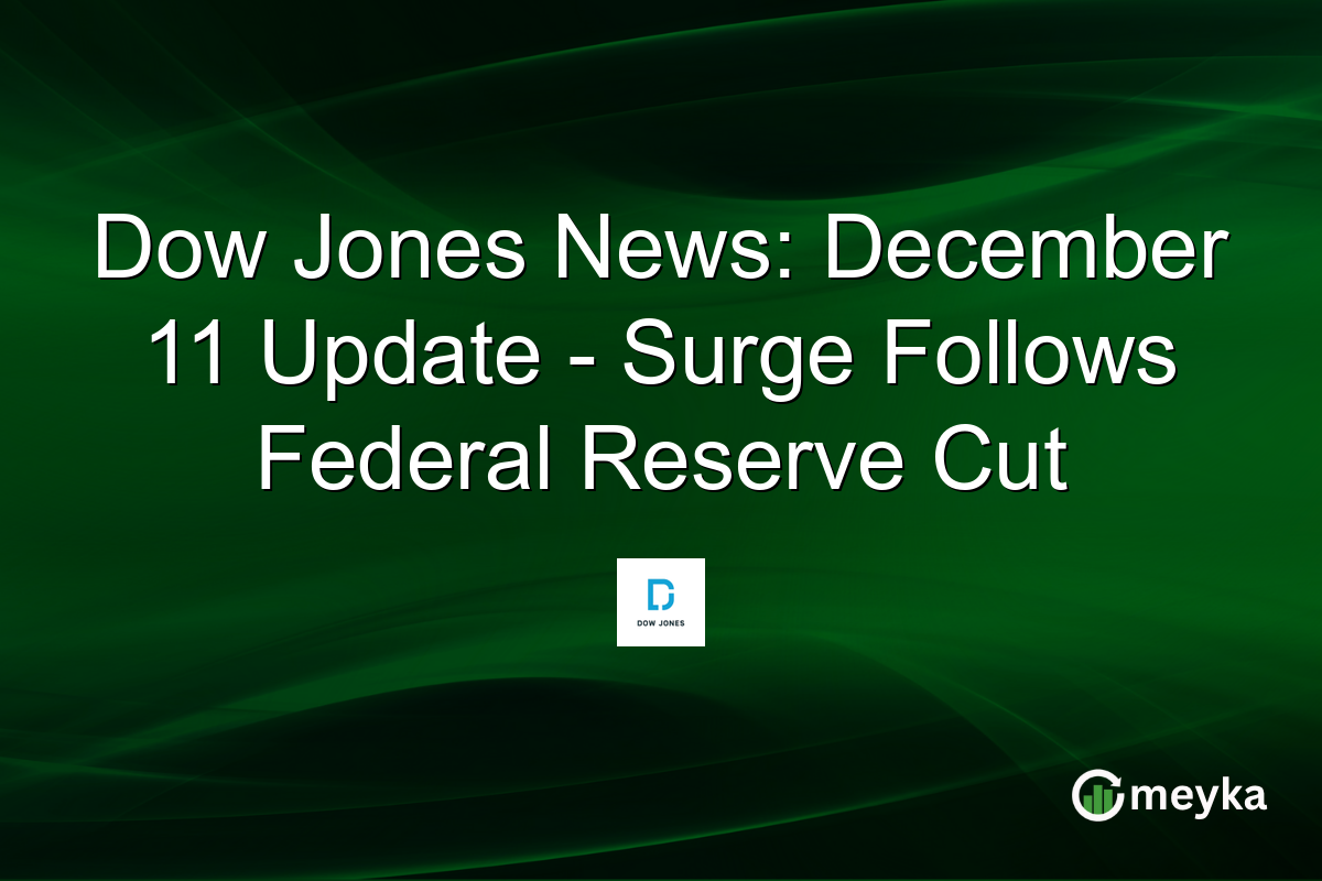 Dow Jones News: December 11 Update - Surge Follows Federal Reserve Cut