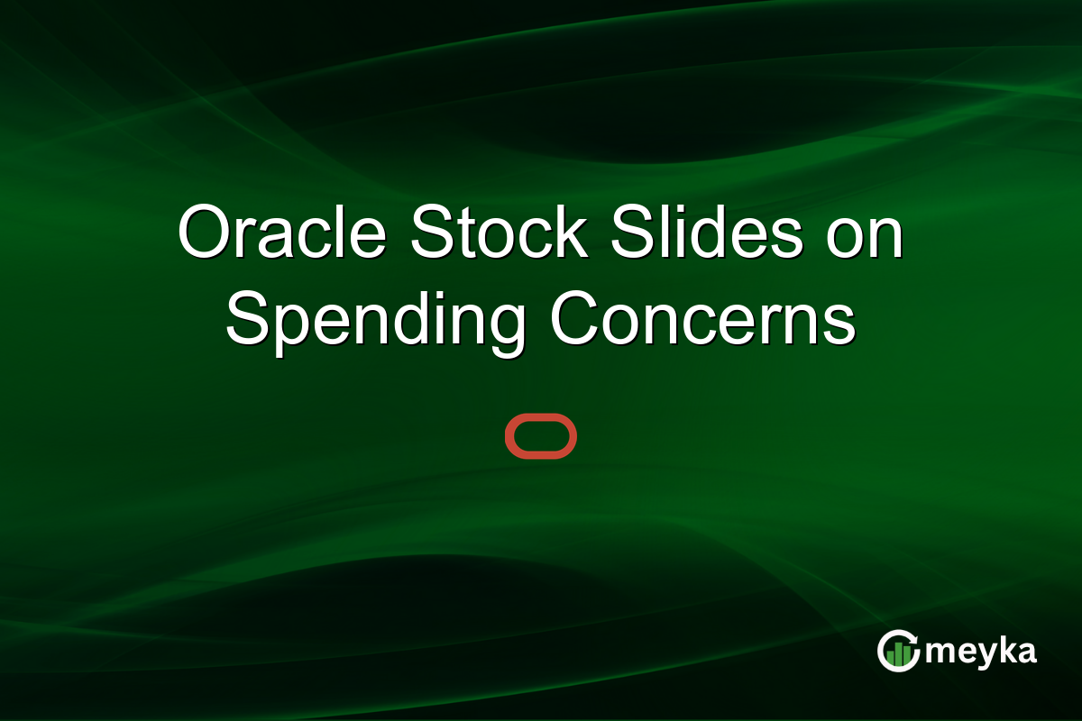 Oracle Stock Slides on Spending Concerns