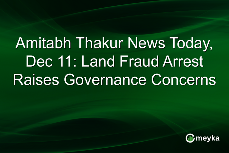 Amitabh Thakur News Today, Dec 11: Land Fraud Arrest Raises Governance Concerns
