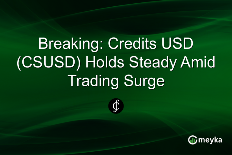 Breaking: Credits USD (CSUSD) Holds Steady Amid Trading Surge