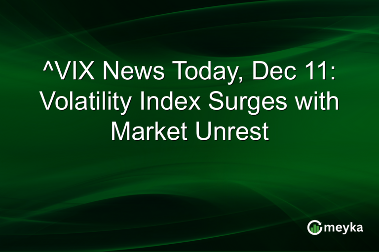 ^VIX News Today, Dec 11: Volatility Index Surges with Market Unrest