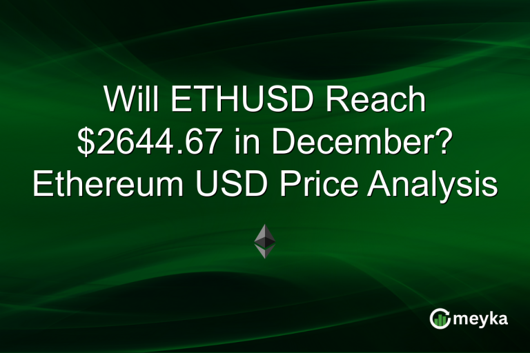 Will ETHUSD Reach $2644.67 in December? Ethereum USD Price Analysis
