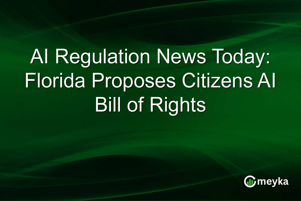 AI Regulation News Today: Florida Proposes Citizens AI Bill of Rights