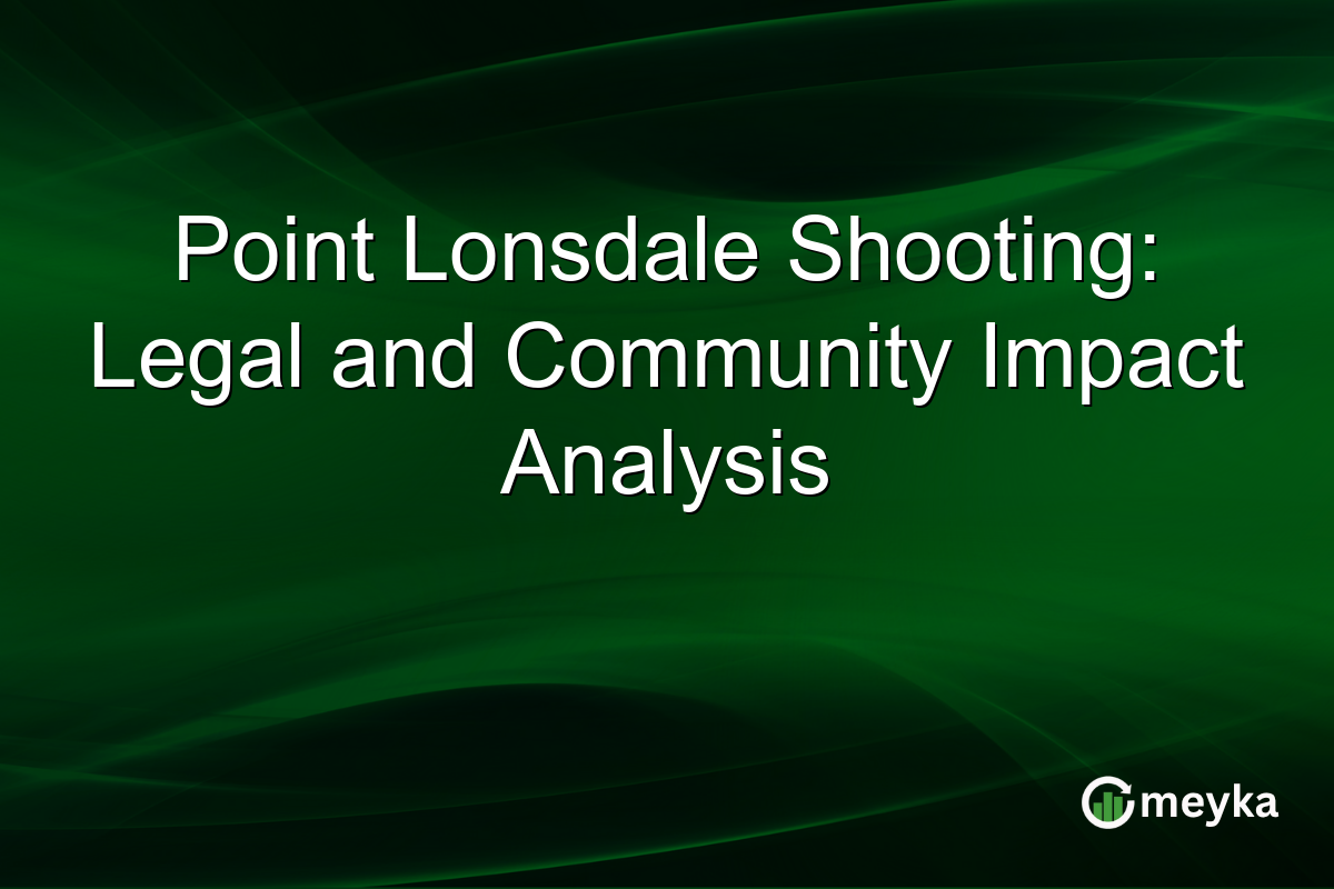 Point Lonsdale Shooting: Legal and Community Impact Analysis