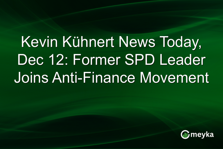 Kevin Kühnert News Today, Dec 12: Former SPD Leader Joins Anti-Finance Movement