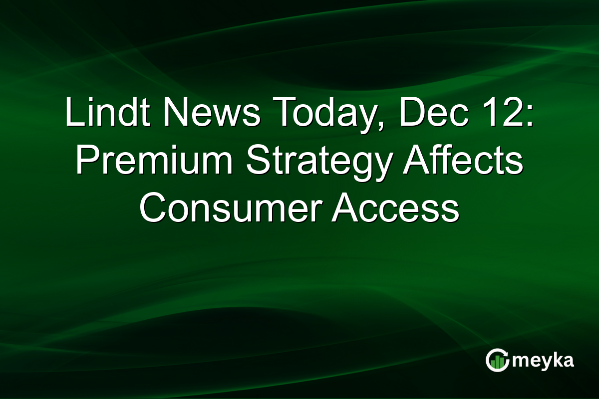 Lindt News Today, Dec 12: Premium Strategy Affects Consumer Access