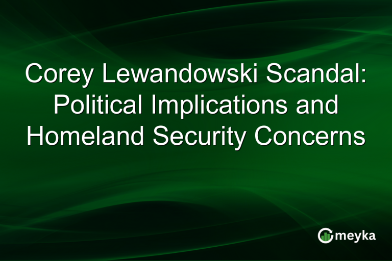 Corey Lewandowski Scandal: Political Implications and Homeland Security Concerns