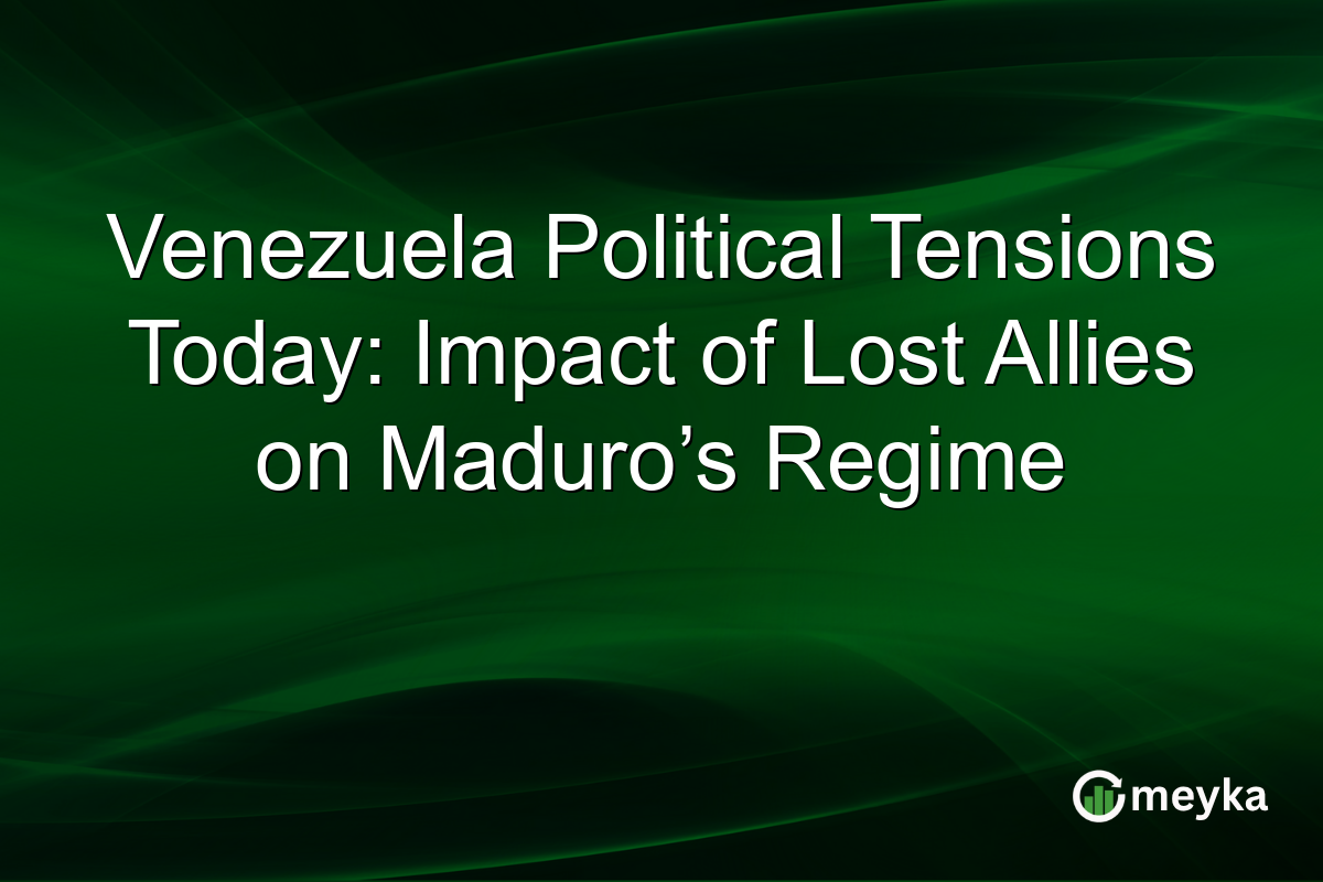 Venezuela Political Tensions Today: Impact of Lost Allies on Maduro’s Regime
