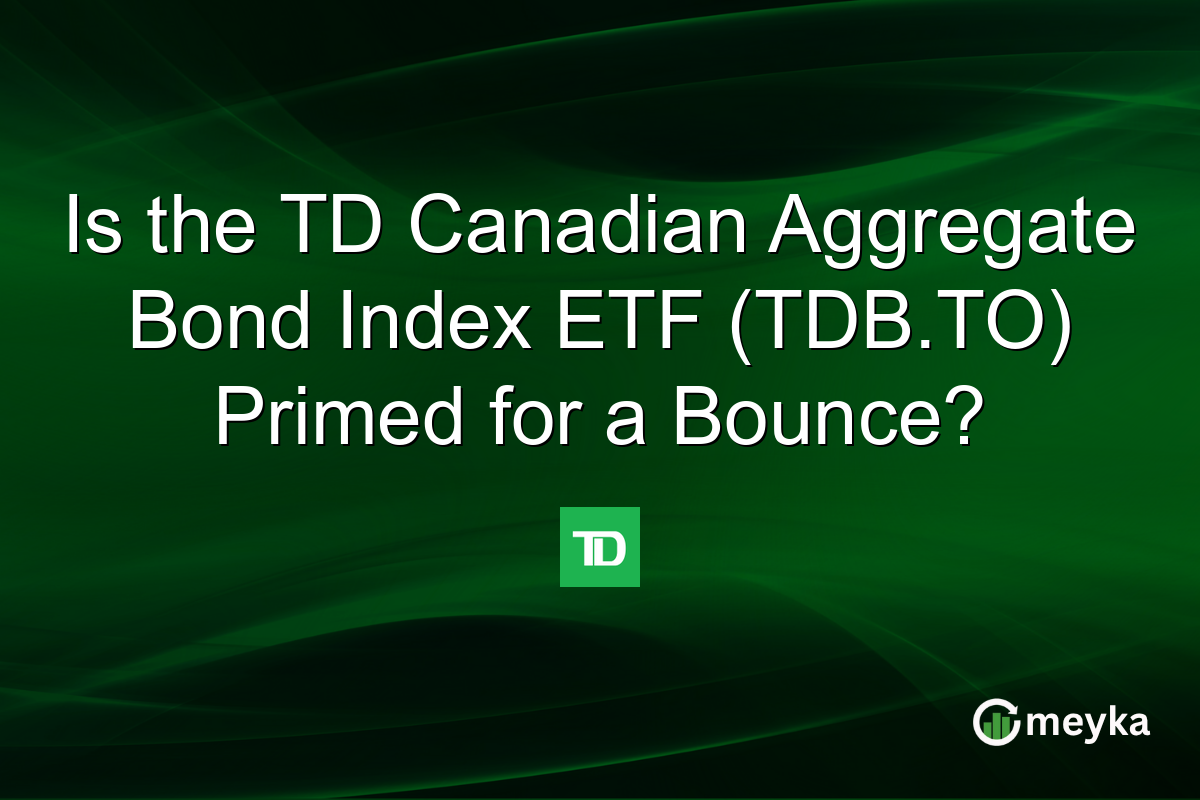 Is the TD Canadian Aggregate Bond Index ETF (TDB.TO) Primed for a Bounce?