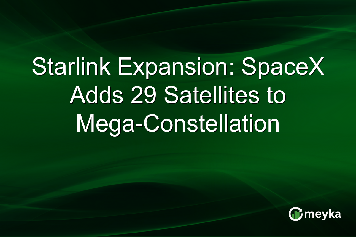 Starlink Expansion: SpaceX Adds 29 Satellites to Mega-Constellation