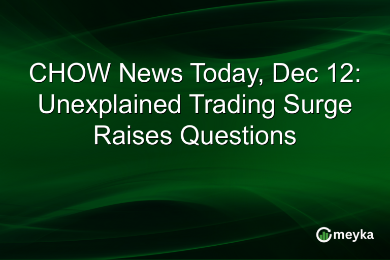 CHOW News Today, Dec 12: Unexplained Trading Surge Raises Questions