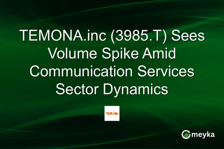 TEMONA.inc (3985.T) Sees Volume Spike Amid Communication Services Sector Dynamics
