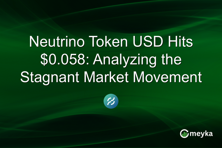 Neutrino Token USD Hits $0.058: Analyzing the Stagnant Market Movement