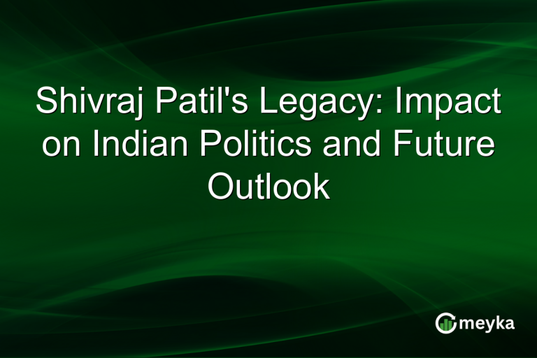 Shivraj Patil's Legacy: Impact on Indian Politics and Future Outlook