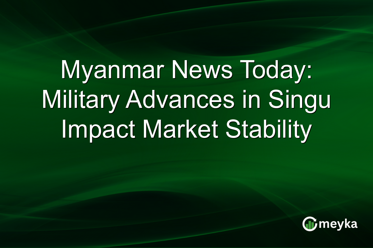 Myanmar News Today: Military Advances in Singu Impact Market Stability