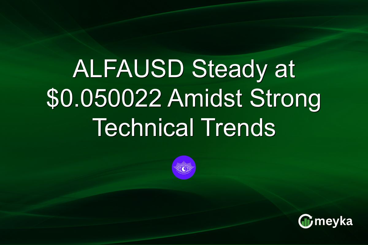 ALFAUSD Steady at $0.050022 Amidst Strong Technical Trends