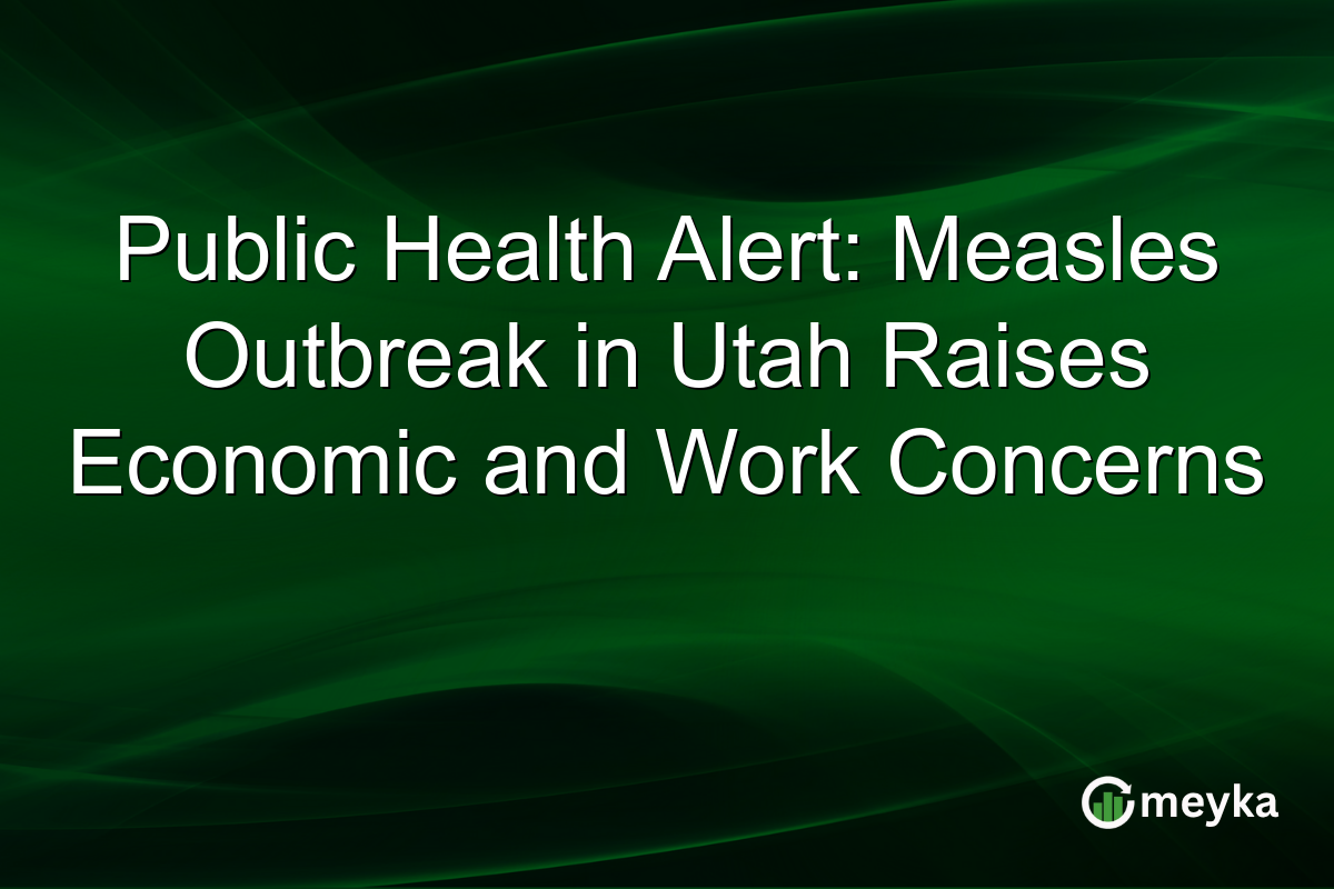 Public Health Alert: Measles Outbreak in Utah Raises Economic and Work Concerns