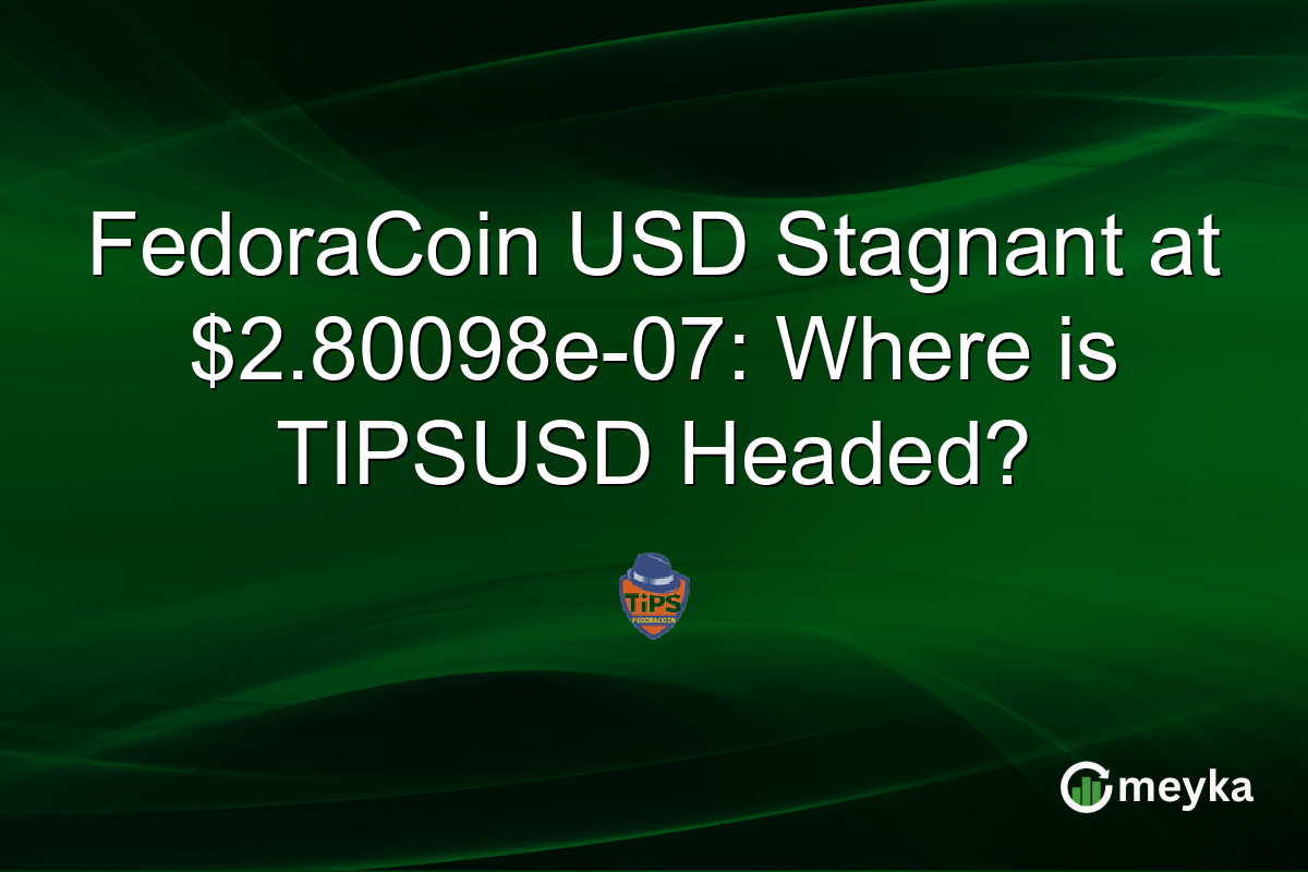 FedoraCoin USD Stagnant at $2.80098e-07: Where is TIPSUSD Headed?