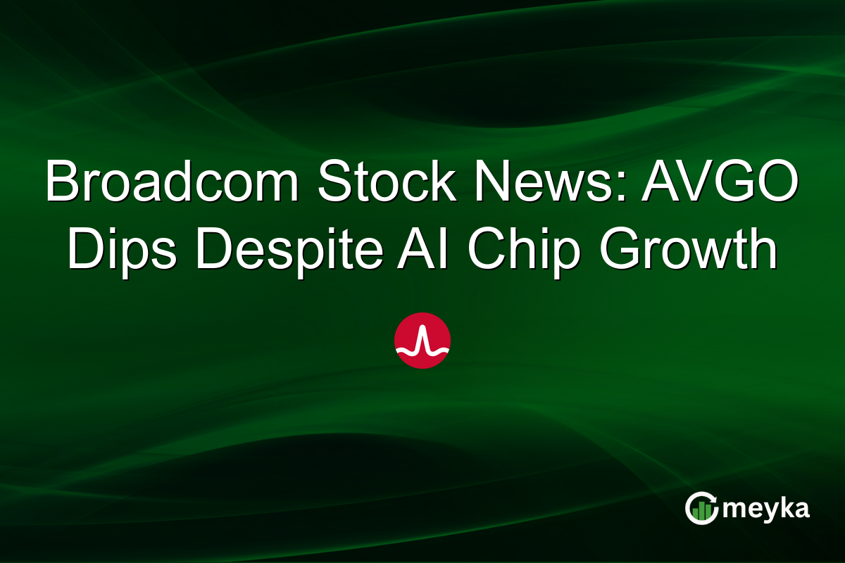 Broadcom Stock News: AVGO Dips Despite AI Chip Growth