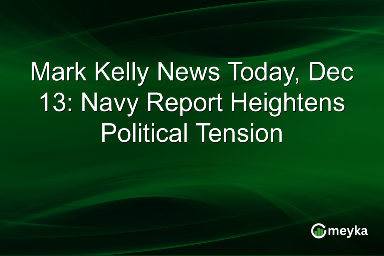 Mark Kelly News Today, Dec 13: Navy Report Heightens Political Tension