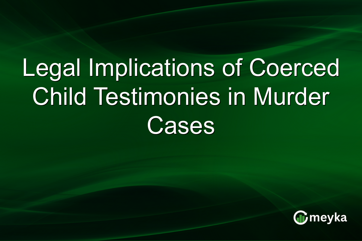 Legal Implications of Coerced Child Testimonies in Murder Cases