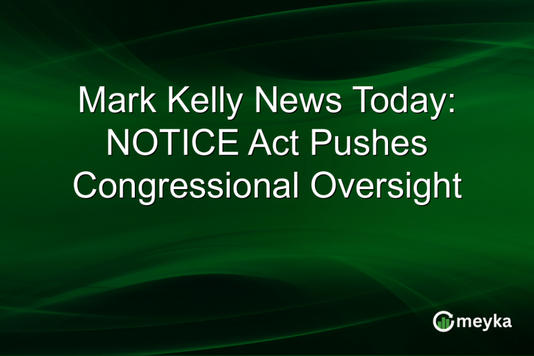 Mark Kelly News Today: NOTICE Act Pushes Congressional Oversight