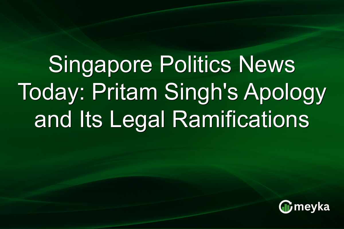 Singapore Politics News Today: Pritam Singh's Apology and Its Legal Ramifications