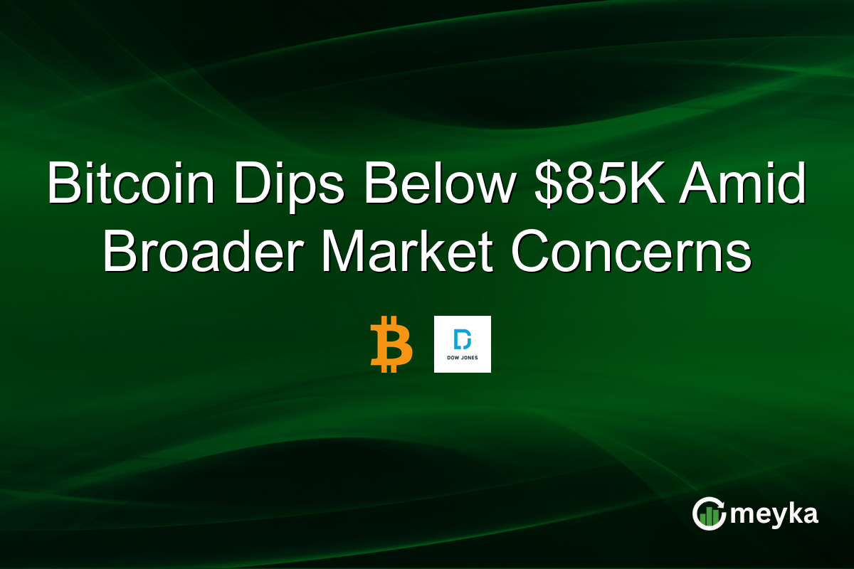 Bitcoin Dips Below $85K Amid Broader Market Concerns