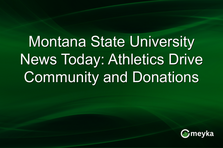 Montana State University News Today: Athletics Drive Community and Donations