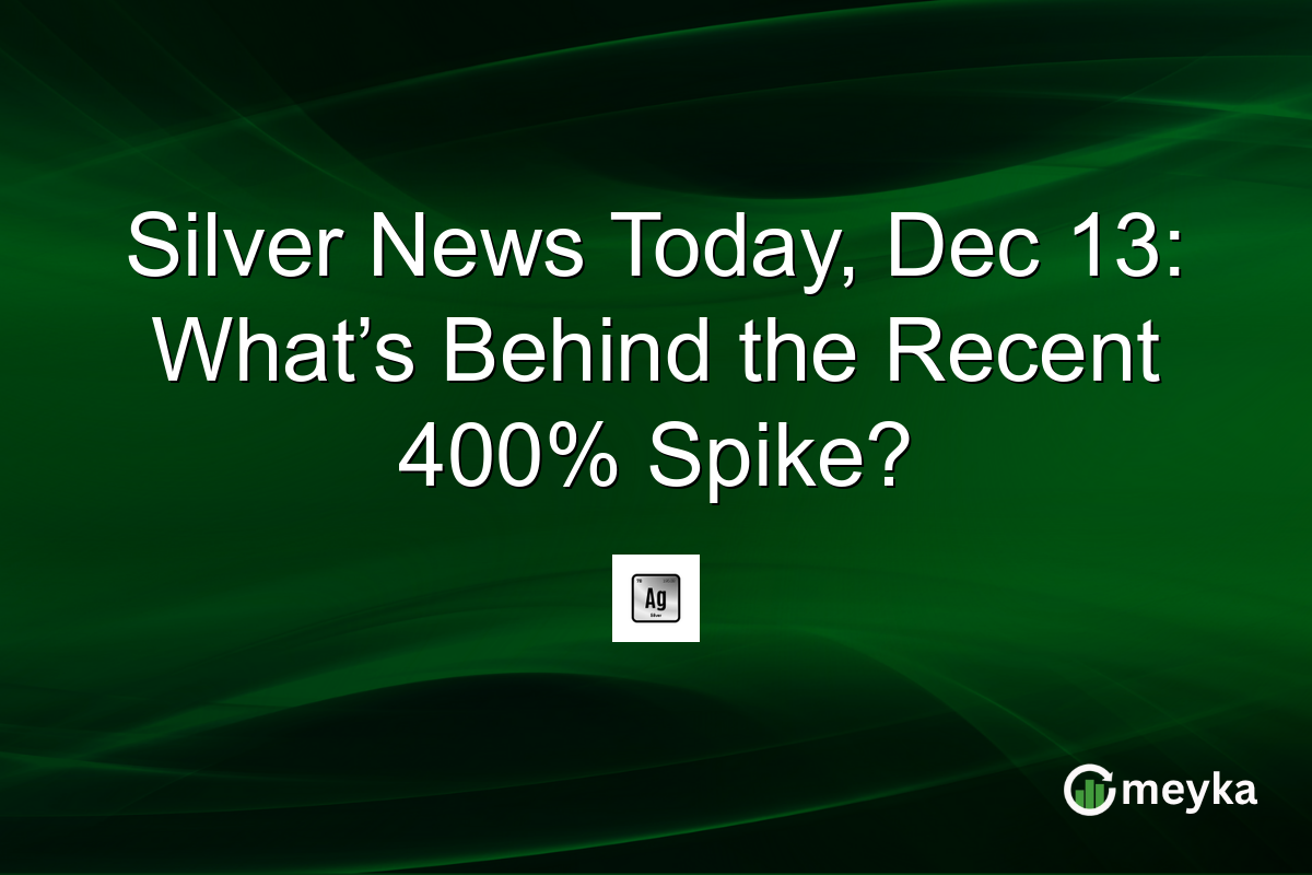 Silver News Today, Dec 13: What’s Behind the Recent 400% Spike?