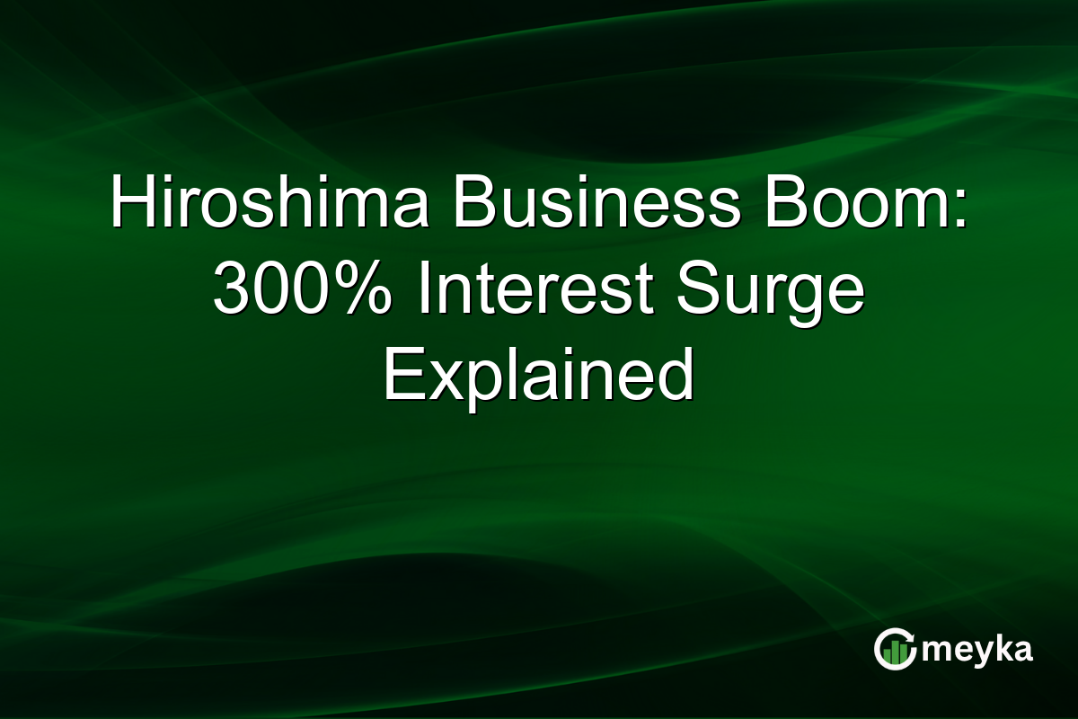 Hiroshima Business Boom: 300% Interest Surge Explained