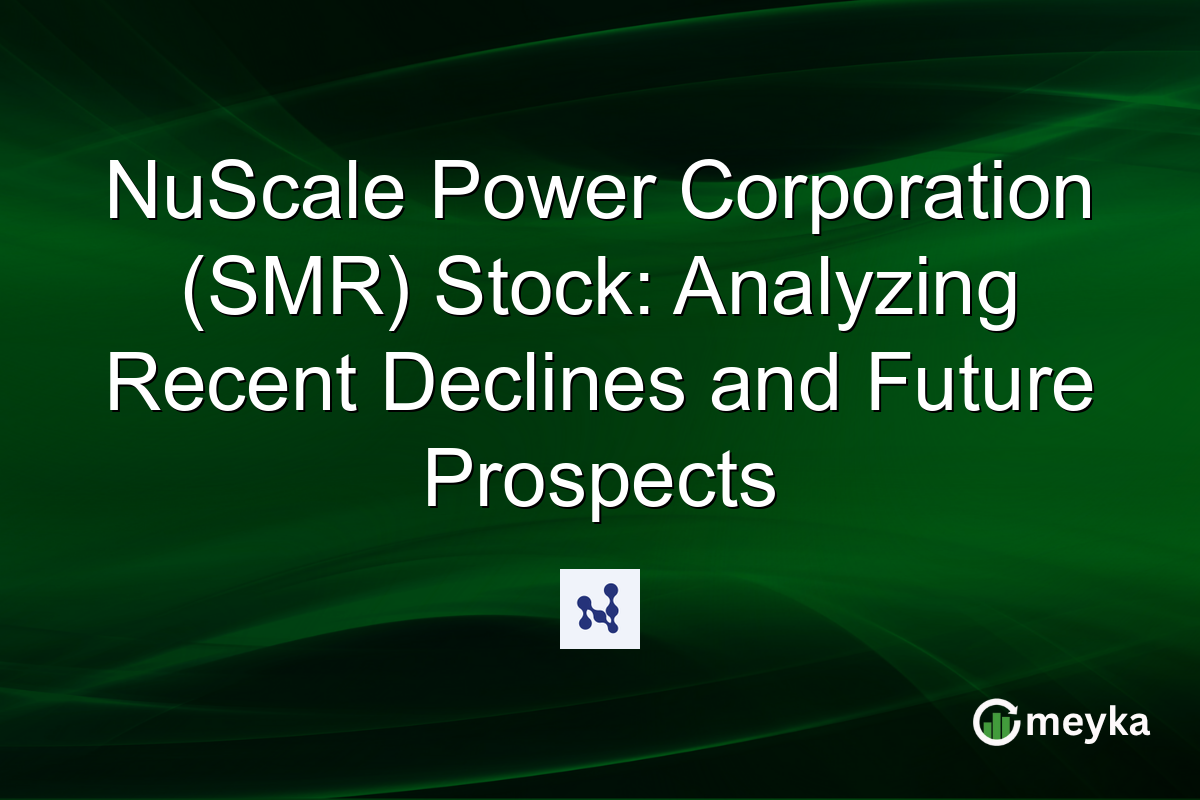 NuScale Power Corporation (SMR) Stock: Analyzing Recent Declines and Future Prospects