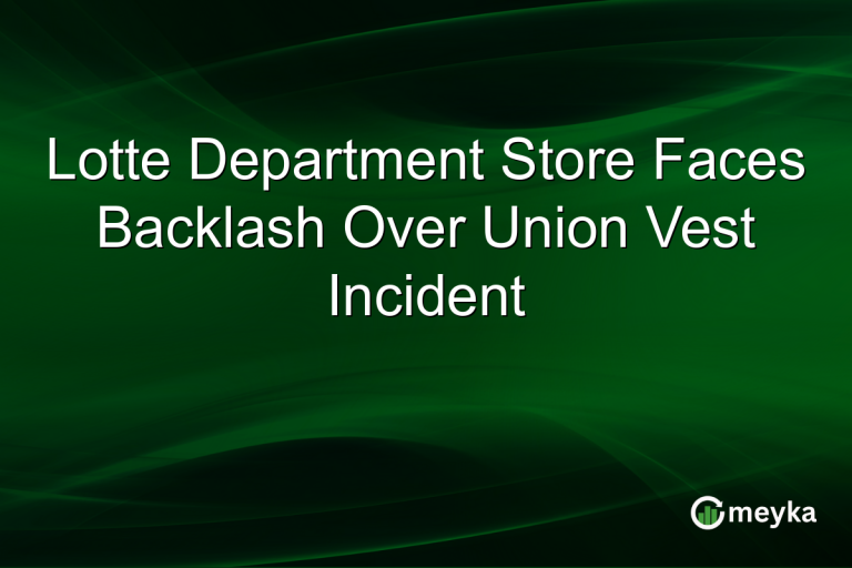 Lotte Department Store Faces Backlash Over Union Vest Incident