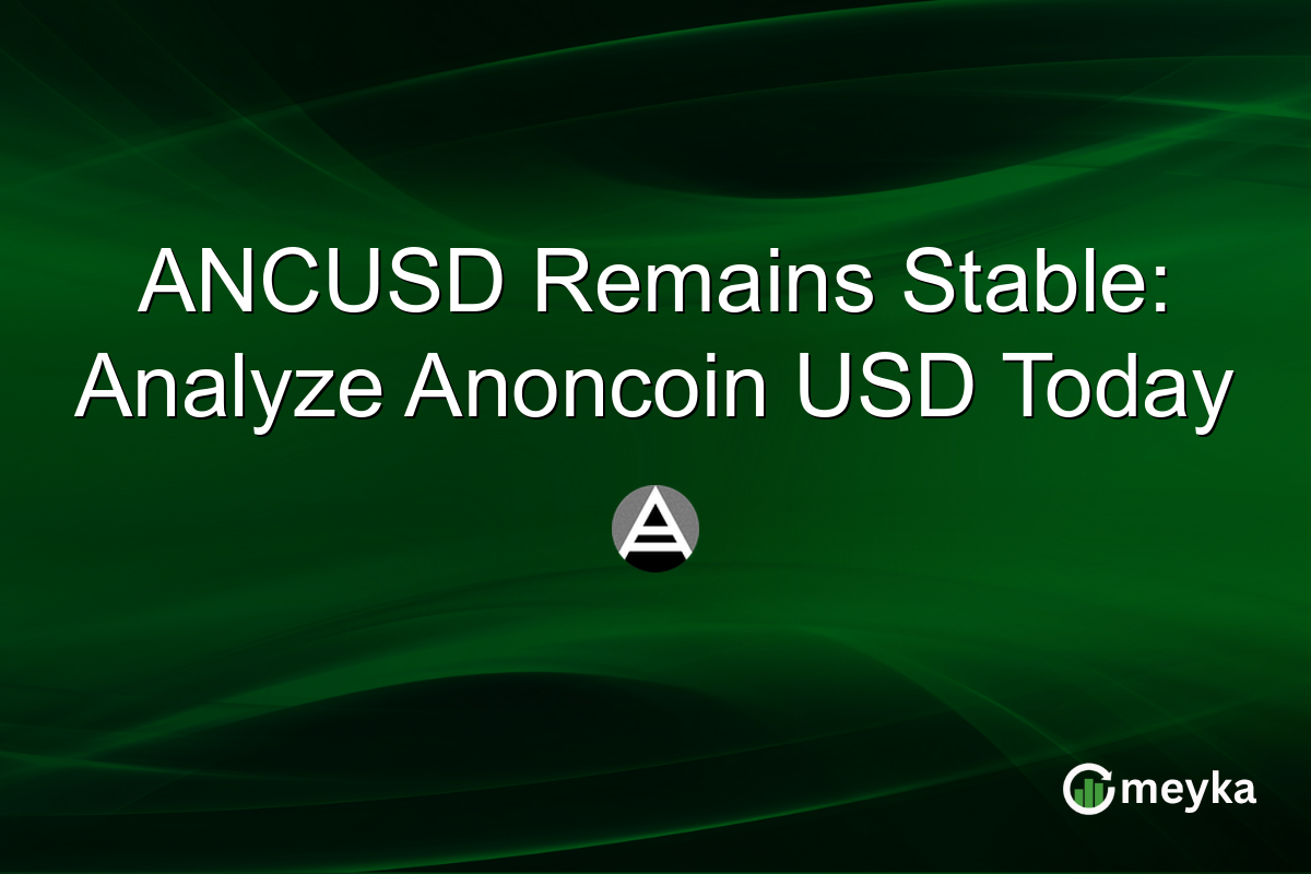 ANCUSD Remains Stable: Analyze Anoncoin USD Today
