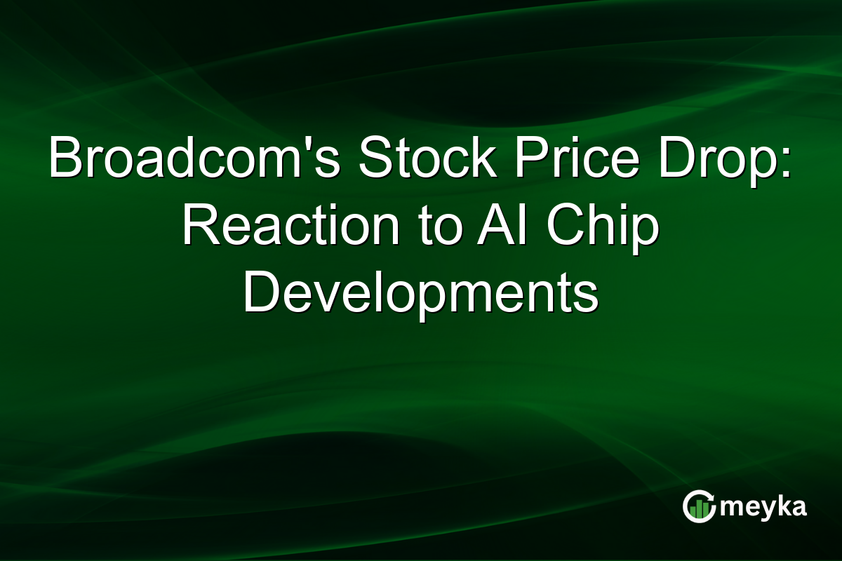 Broadcom's Stock Price Drop: Reaction to AI Chip Developments