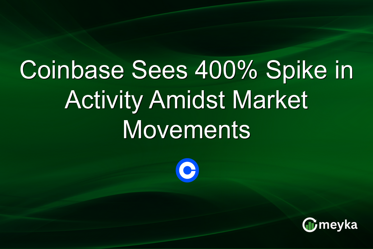Coinbase Sees 400% Spike in Activity Amidst Market Movements