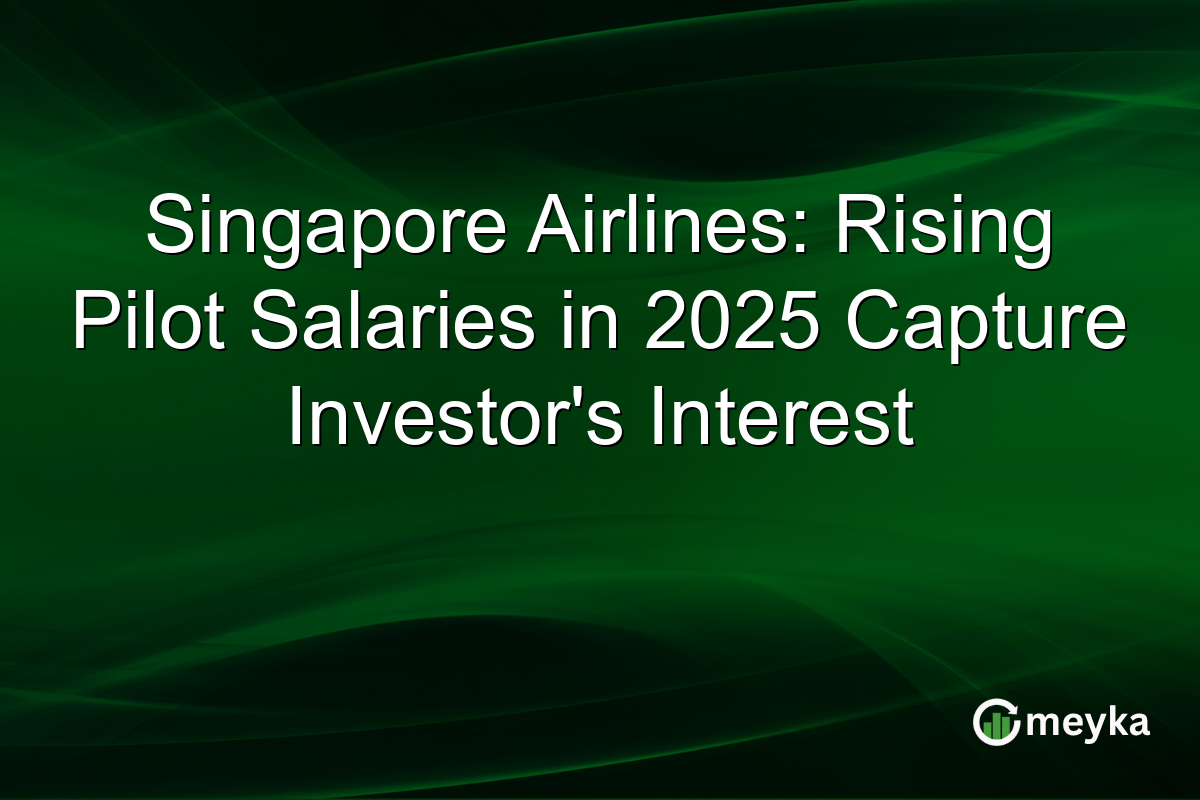 Singapore Airlines: Rising Pilot Salaries in 2025 Capture Investor's Interest