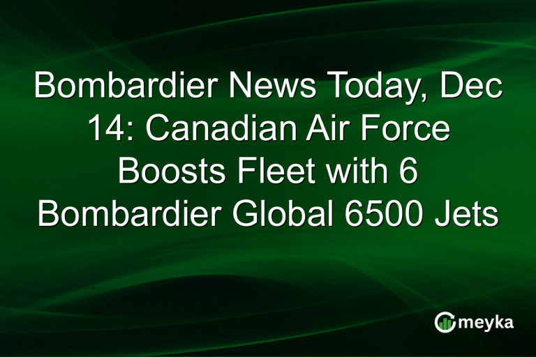 Bombardier News Today, Dec 14: Canadian Air Force Boosts Fleet with 6 Bombardier Global 6500 Jets