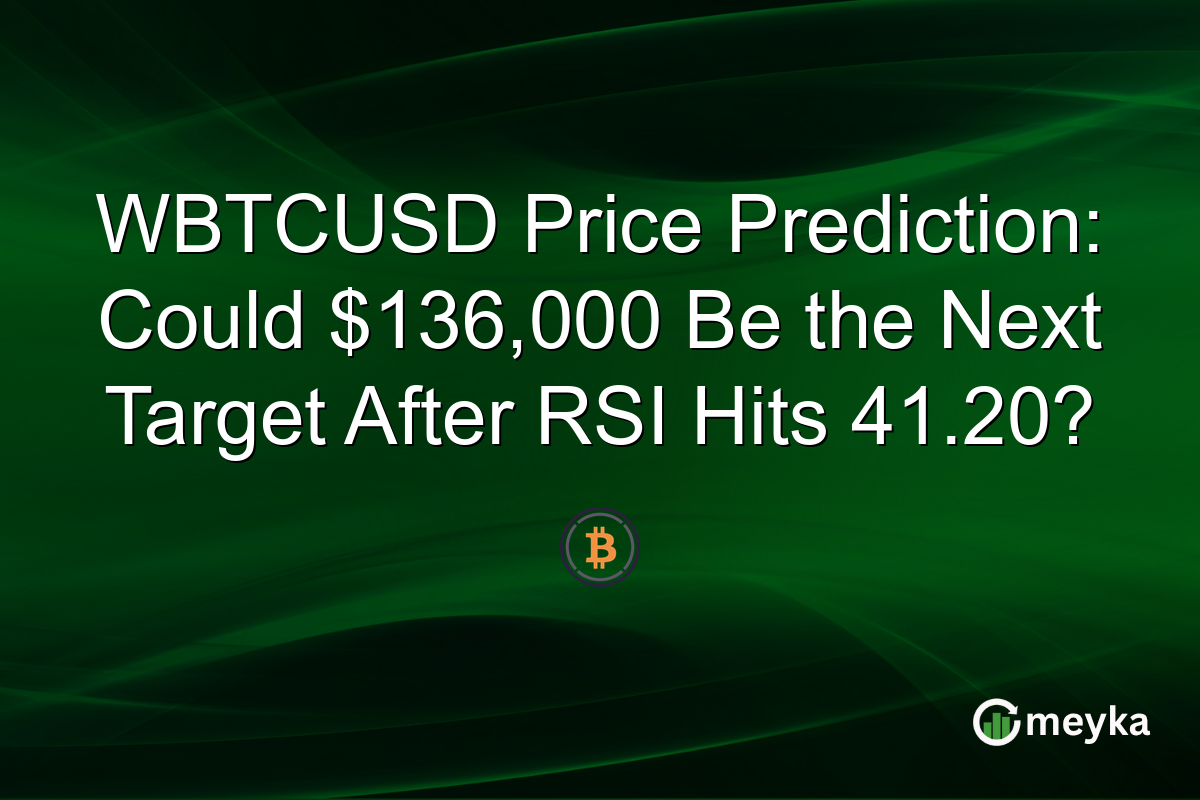 WBTCUSD Price Prediction: Could $136,000 Be the Next Target After RSI Hits 41.20?