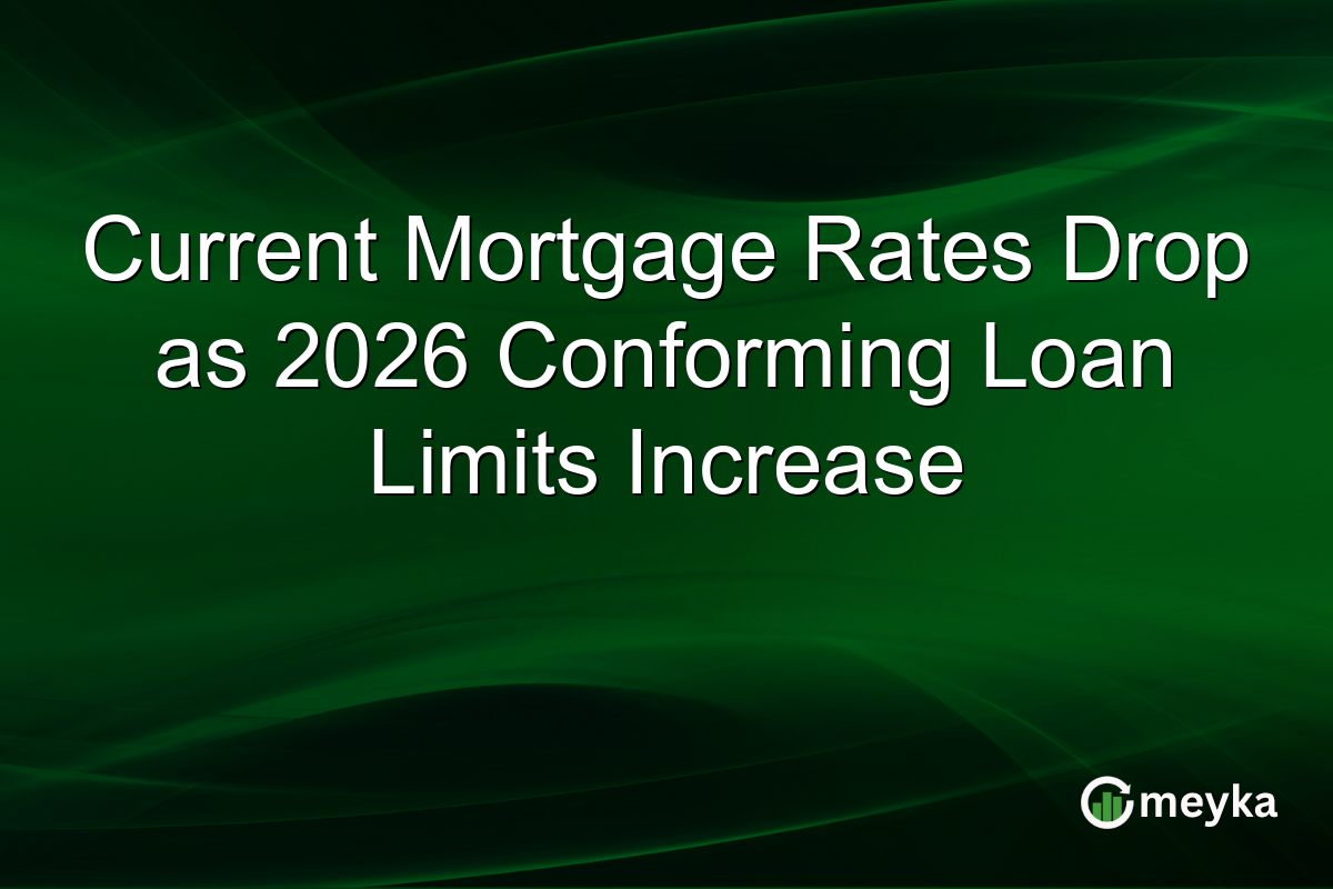 Current Mortgage Rates Drop as 2026 Conforming Loan Limits Increase