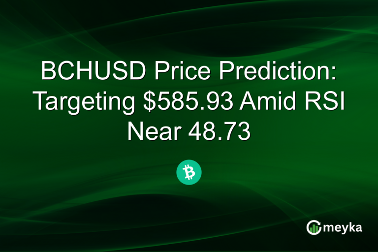 BCHUSD Price Prediction: Targeting $585.93 Amid RSI Near 48.73