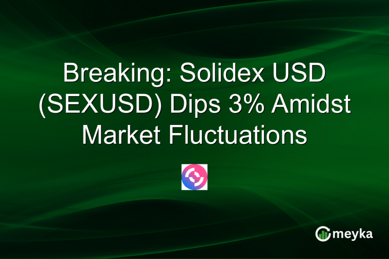 Breaking: Solidex USD (SEXUSD) Dips 3% Amidst Market Fluctuations