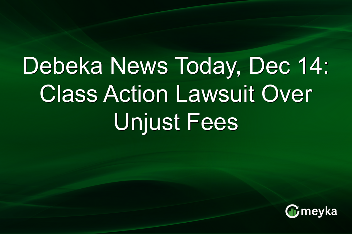 Debeka News Today, Dec 14: Class Action Lawsuit Over Unjust Fees