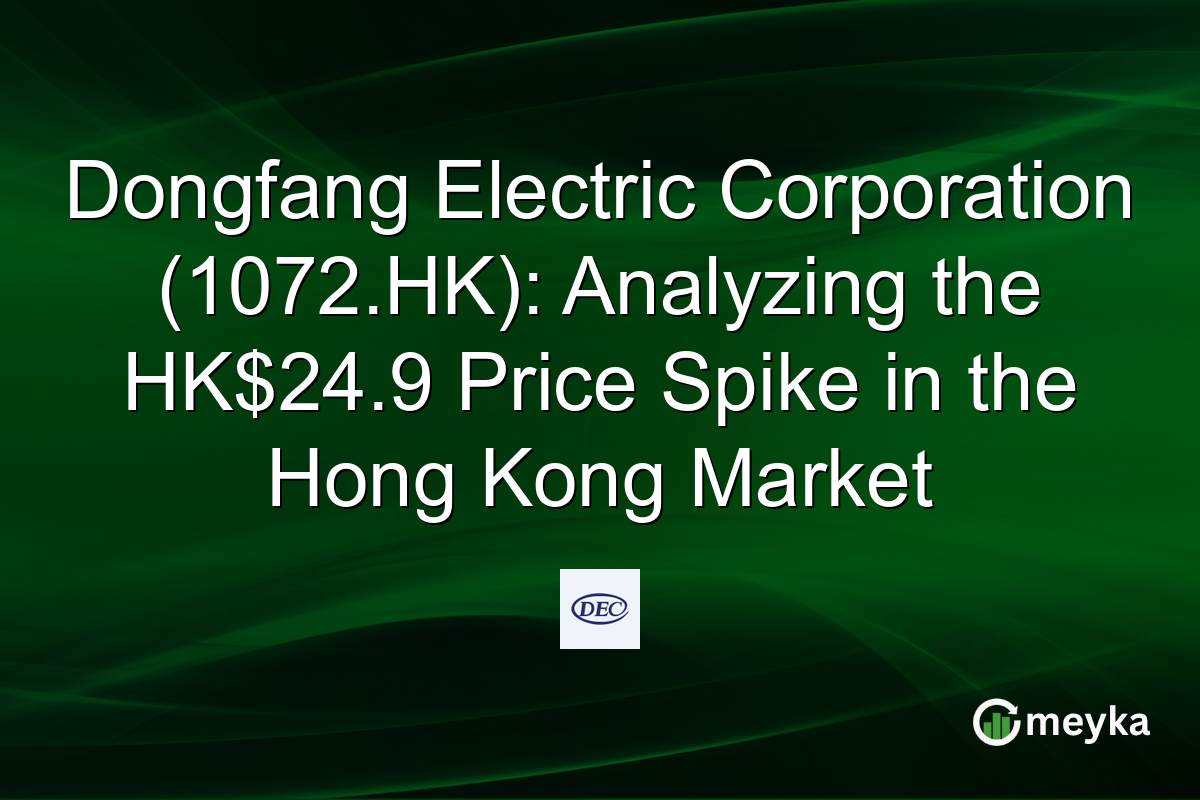 Dongfang Electric Corporation (1072.HK): Analyzing the HK$24.9 Price Spike in the Hong Kong Market