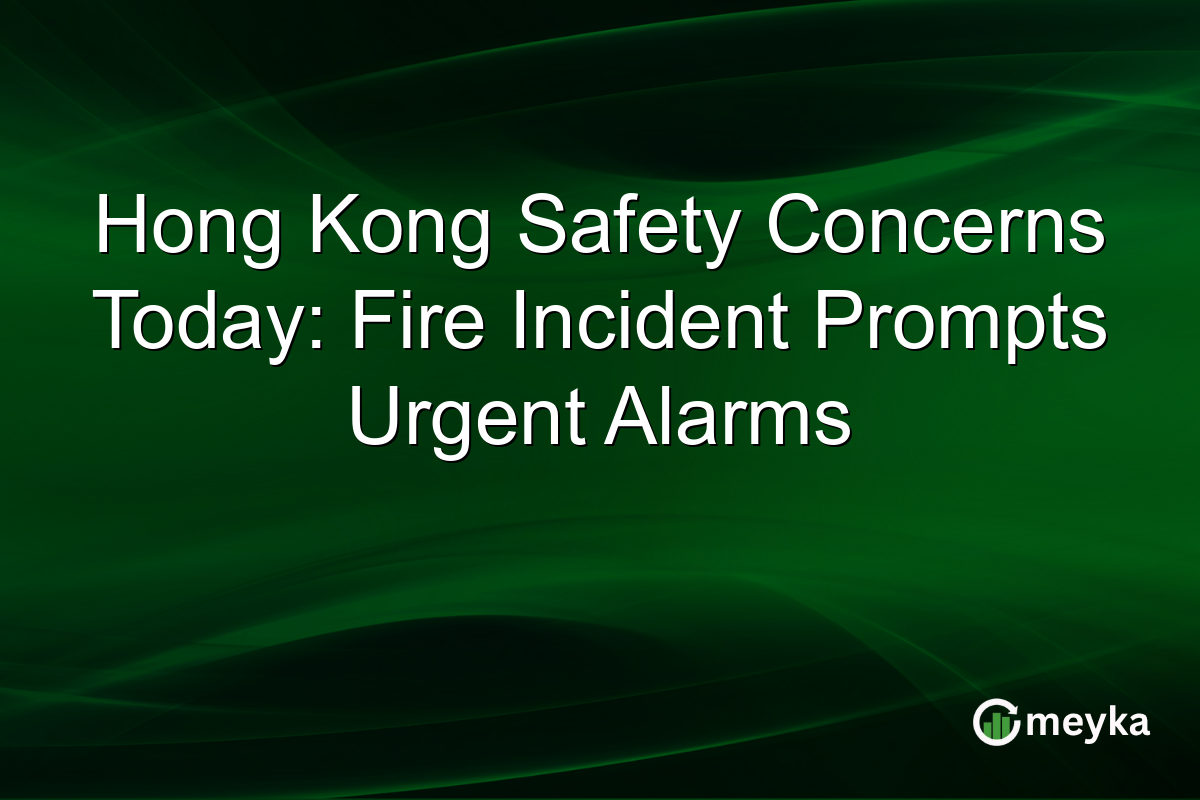 Hong Kong Safety Concerns Today: Fire Incident Prompts Urgent Alarms