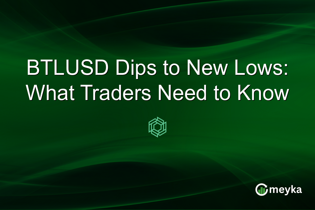 BTLUSD Dips to New Lows: What Traders Need to Know