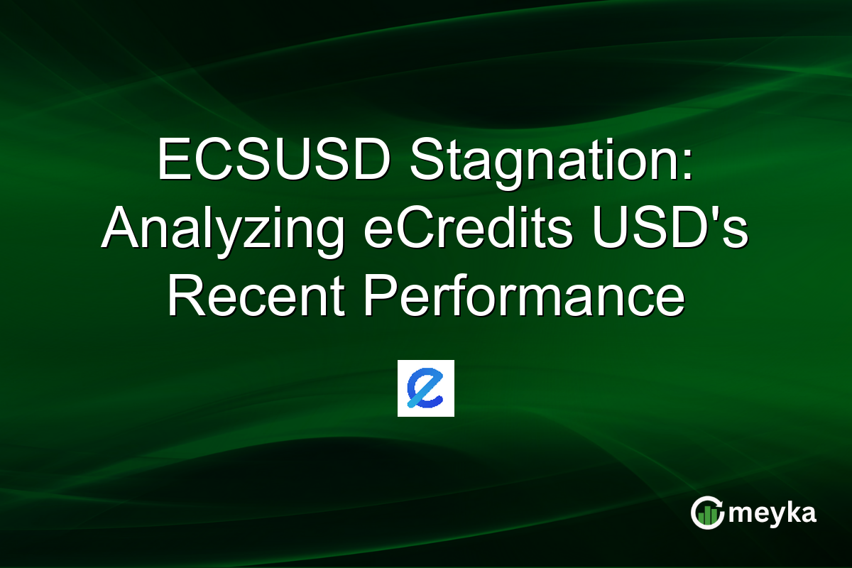 ECSUSD Stagnation: Analyzing eCredits USD's Recent Performance