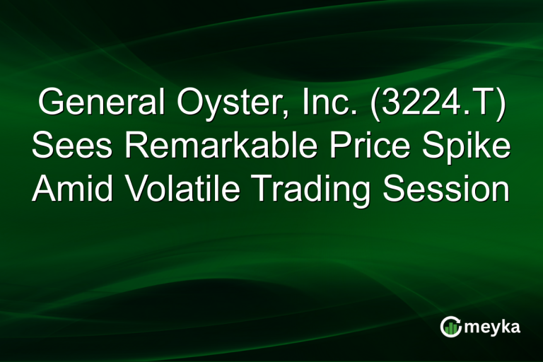 General Oyster, Inc. (3224.T) Sees Remarkable Price Spike Amid Volatile Trading Session
