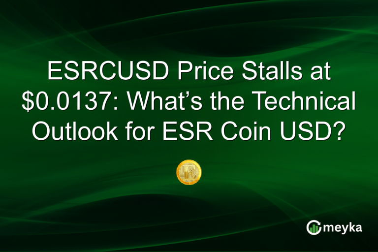 ESRCUSD Price Stalls at $0.0137: What’s the Technical Outlook for ESR Coin USD?