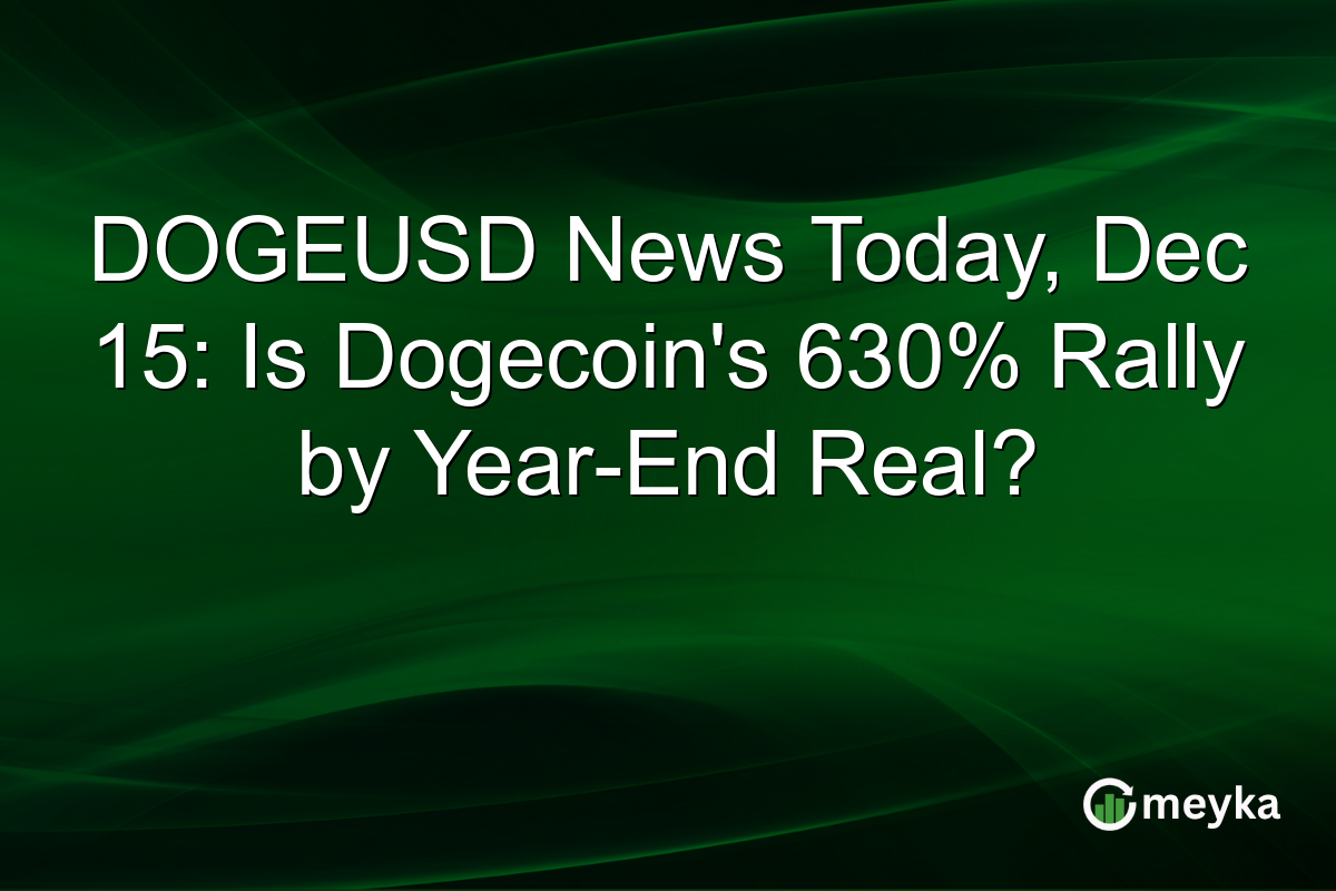 DOGEUSD News Today, Dec 15: Is Dogecoin's 630% Rally by Year-End Real?